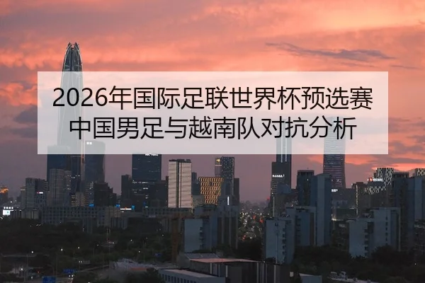 2026年国际足联世界杯预选赛中国男足与越南队对抗分析